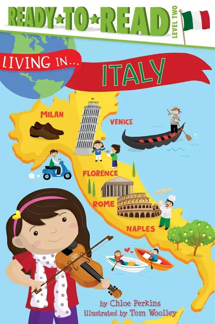 Living in...Italy, Simon&Schuster.Recensioni libri bambini e ragazzi