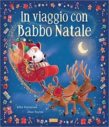 Libro in viaggio con Babbo Natale